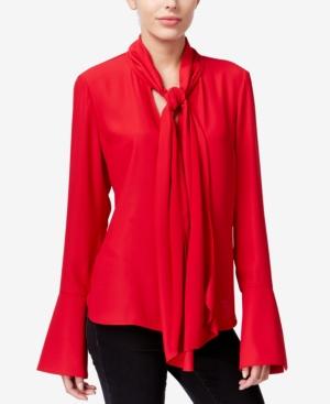 Rachel Rachel Roy Tie-neck Bell-sleeve Blouse, Only At Macy's
