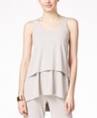 Alfani Petite High-low Layered Tank Top, Only At Macy's