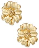 Charter Club Gold-tone Floral Stud Earrings, Only At Macy's
