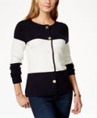 Charter Club Colorblocked Cardigan Sweater, Only At Macy's