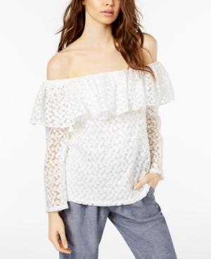 Jill Jill Stuart Off-the-shoulder Lace Top, Created For Macy's