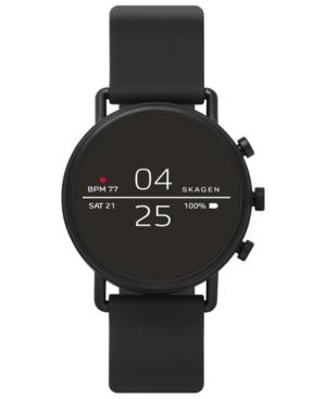 Skagen Men's Falster 2 Black Silicone Strap Touchscreen Smart Watch 40mm