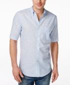 Club Room Men's Floral-print Short-sleeve Shirt, Only At Macy's