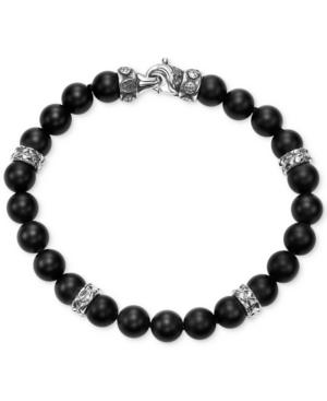 Scott Kay Men's Onyx Bracelet With Sterling Silver Accents