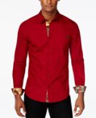 Versace Jeans Men's Contrast Trim Long-sleeve Shirt