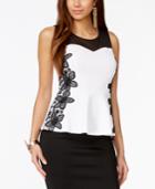Thalia Sodi Lace Peplum Top, Only At Macy's