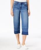 Calvin Klein Jeans Cropped High Tide Wash Released Hem Wide-leg Jeans