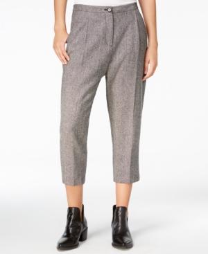 Armani Exchange Cropped Wide-leg Trousers
