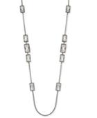 Alfani Crystal Station Necklace, 42 + 2 Extender, Created For Macy's