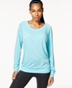 Ideology Raglan Spaced-dyed Long-sleeve Top, Only At Macy's