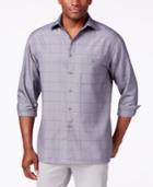 Campia Moda Men's Texture Windowpane Long-sleeve Shirt