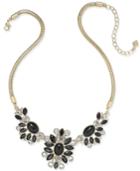 Vera Bradley Gold-tone Crystal Glitz Statement Necklace