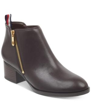 Tommy Hilfiger Women's Ruthee Block-heel Ankle Booties Women's Shoes