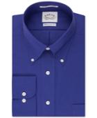 Eagle Non-iron Ink Blue Solid Dress Shirt