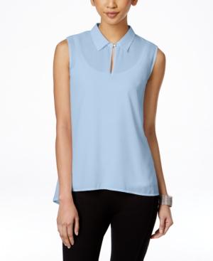 Vince Camuto Sleeveless Keyhole Blouse