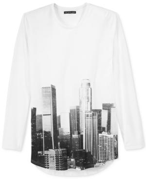 Jaywalker Men's Long Length Long-sleeve Graphic-print T-shirt, Only At Macy's