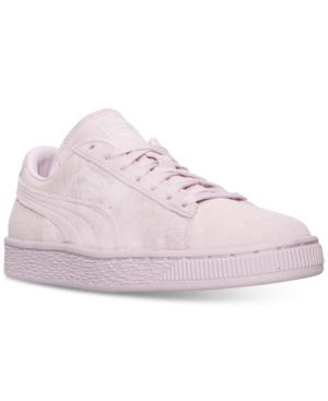 Puma Women's Suede Classic Emboss Casual Sneakers From Finish Line