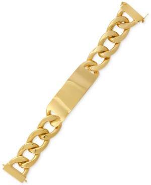 Rachel Rachel Roy Gold-tone Link Id Bracelet