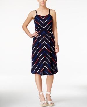 Tommy Hilfiger Chevron-print Sheath Dress