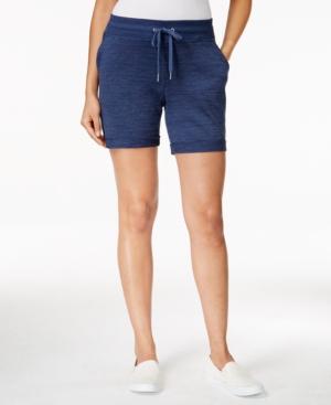 Style & Co. Melange Drawstring-waist Shorts, Only At Macy's