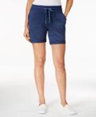 Style & Co. Melange Drawstring-waist Shorts, Only At Macy's