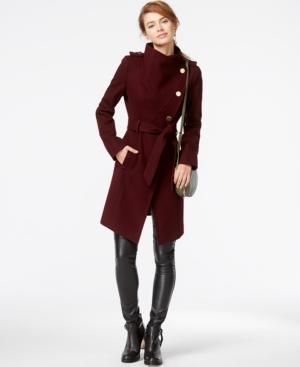 Guess Funnel-collar Asymmetrical Coat