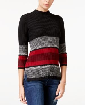 Sanctuary Pierre Striped Mock-neck Sweater