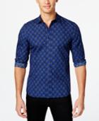 Armani Exchange Men's Fractured Dot-print Long-sleeve Shirt