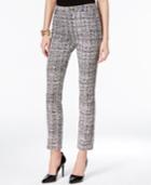 Tahari Asl Jacquard Print Straight-leg Pants