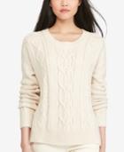 Polo Ralph Lauren Aran-knit Crew-neck Sweater