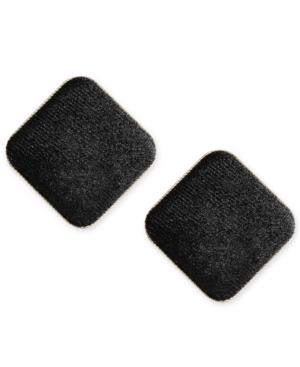 I.n.c. Gold-tone Velvet Square Button Stud Earrings, Created For Macy's