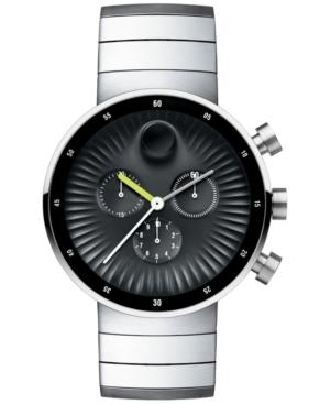 Movado Men's Swiss Chronograph Edge Stainless Steel Bracelet Watch 42mm 3680009