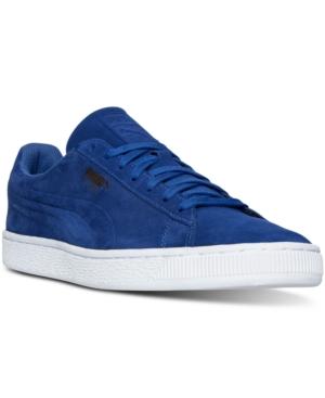 Puma Men's Suede Classic Debossed Casual Sneakers From Finish Line