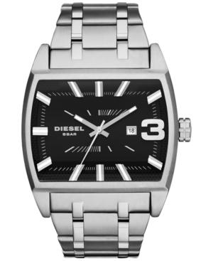 Diesel Men's Full Tank Stainless Steel Bracelet Watch 47mm Dz1672