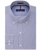 Tommy Hilfiger Slim-fit Non-iron Blue Check Dress Shirt