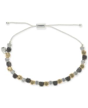 Nine West Tri-tone Beaded Slider Bracelet