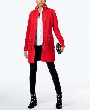 I.n.c. Stand-collar Knit Coat, Created For Macy's