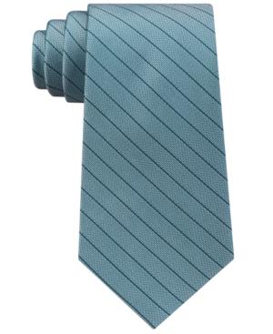 Calvin Klein Men's Slim Pastel Stripe Silk Tie
