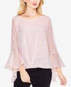 Vince Camuto Gilded Bell-sleeve Top