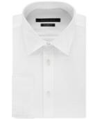 Sean John Men's Big And Tall White Textured Solid French Cuff Dress Shirt