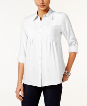 Style & Co Roll-tab Shirt, Created For Macy's