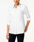 Style & Co Roll-tab Shirt, Created For Macy's