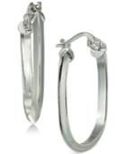 Giani Bernini Geometric Hoop Earrings In Sterling Silver, Created For Macy's