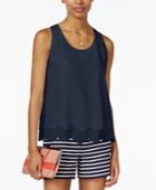 Maison Jules Layered Scallop-hem Top, Created For Macy's