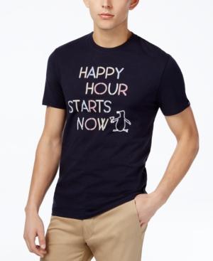 Original Penguin Men's Slim-fit Graphic Print Cotton T-shirt