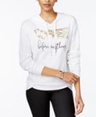 Rebellious One Juniors' Coffee Graphic Hoodie