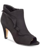 Bella Vita Nicolette Ii Peep-toe Booties Women's Shoes