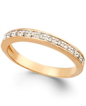Diamond Band (1/10 Ct. T.w.) In 18k Rose Gold Over Sterling Silver