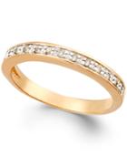 Diamond Band (1/10 Ct. T.w.) In 18k Rose Gold Over Sterling Silver