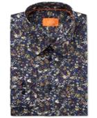 Tallia Men's Fitted Floral Printed Dress Shirt